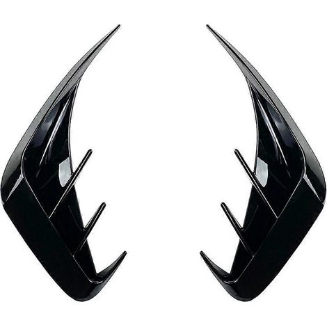 Baguette décorative de protection latérale de spoiler de pare-chocs arrière G20, compatible avec Série 3 G20 320I 325I 330I, noir brillant. (1/5)