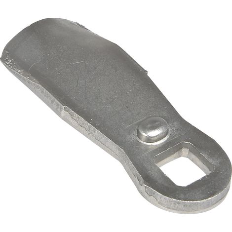 Sperrnase gerade für Blechmontagezylinder, 45 x 19 mm, Maß H 18 mm, Edelstahl (1/3)