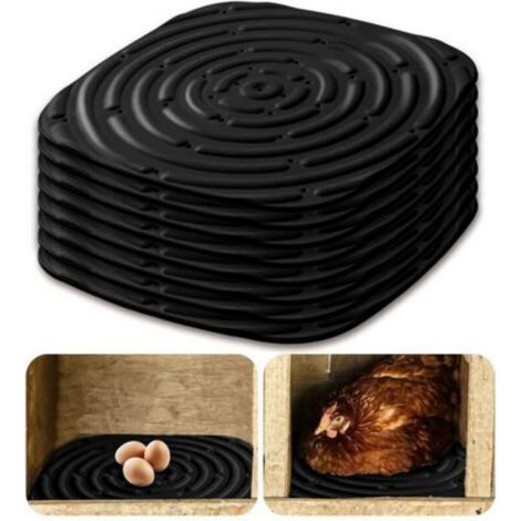 4pcs Poulet Nest Mat Boîte de pads de nidification lavable pour pondre des œufs noirs (1/5)