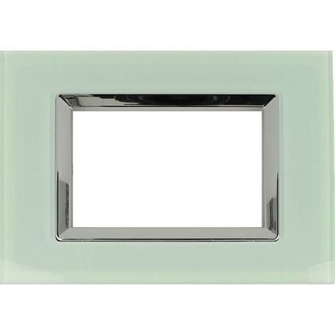 Placca Vetro Plex Elegance Verde Biancastro3M 503 Compatibile Matix