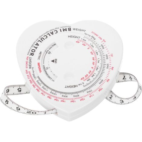 Ruban corporel avec calcul IMC 1,5m rétractable, pour fitness (1/5)
