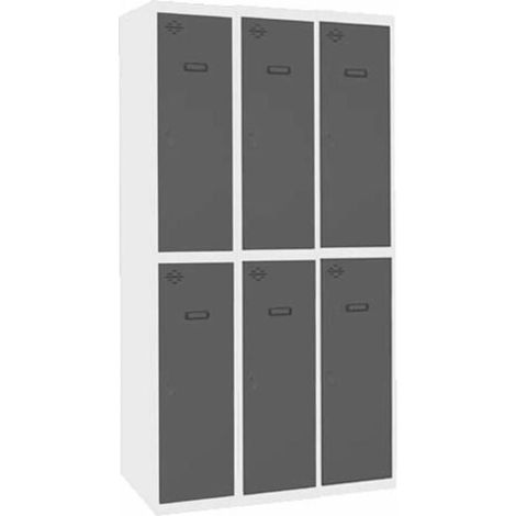 Taquilla 1800x900x500 SIMONLOCKER PROFESIONAL TANDEM 3/6 300 (900) BL/AN marca SIMONRACK