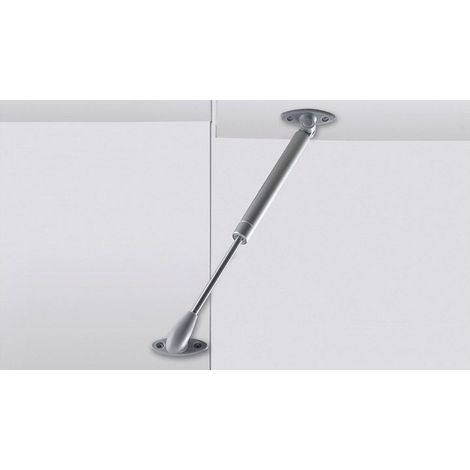 Compas de porte relevable lift basic - Sens : Réversible - Matériau : Acier / Plastique - Décor : Gris - Type de palier : Support et pied à visser - Poids abattant : 3,2 kg - (1/2)