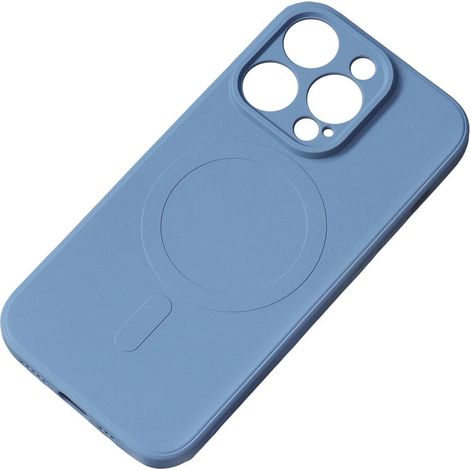 Cover protettiva posteriore per Samsung Galaxy A36 5G MagSafe in silicone - blu