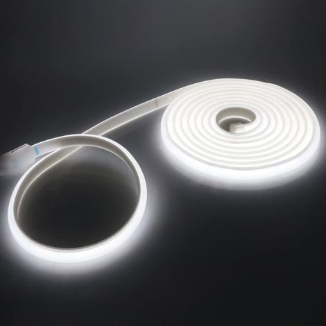 COB LED Neon Light, Flexible Led Strip Neon Led Strip 230V IP65 Waterproof Super Bright 288 LEDS/M for Indoor/Outdoor (White, 6M) (1/5)