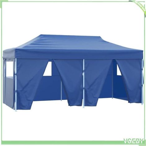 Tente de réception pliable - FAFEICY - 48865 - 3x6 m - Acier thermolaqué - 4 parois avec fenêtres (1/5)