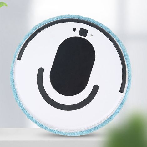 Robot Aspirateur Serpillière Automatique Aspiration Forte Silencieux 60dB Recharge USB Balayeuse 2 Modes Carrelage Parquet Marbre ABS Noir/Blanc 280x70mm Lot de 4 (1/3)