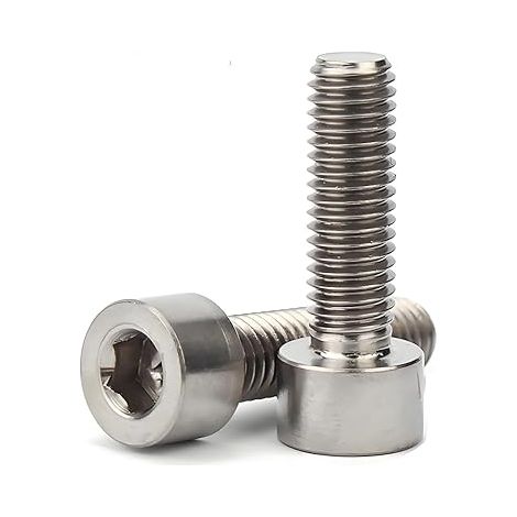 M12 Boulons à six pans creux filetés total en titane pur,Vis à Tête Hexagonale, 12MM Boulons à Tête Hexagonale,Vis cylindriques (M12 x 50) (1/5)