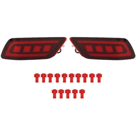 QORVA-1 paire Feux LED pare-chocs arrière pour Subaru Forester 2019‑2023 Rouge frein et clignotant,de