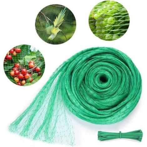 4 x 10 m Vogelschutznetz – Gartenschutz für Pflanzen – Grün (1/5)