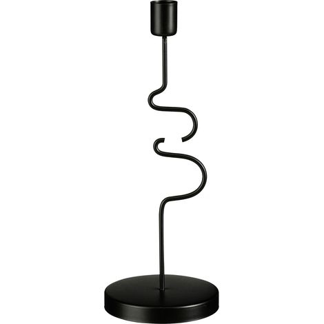 Mica Decorations Kerzenständer Raza iron 28 x 10 cm schwarz Kerzenhalter