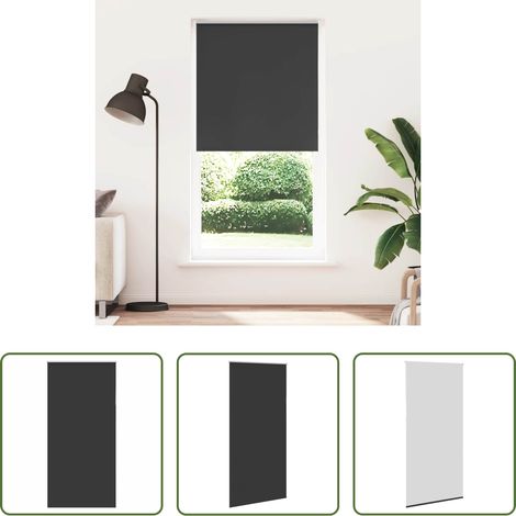 Fensterrollos - Verdunkelungsrollo Schwarz 100x210 cm Stoffbreite 95,7 cm (1/5)