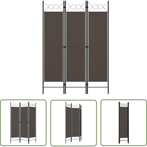 Cloison de séparation 3 panneaux, Paravent sur Pied, Séparation de pièce, Cloison mur écran Anthracite 120x180 cm GHJ22140 (1/5)