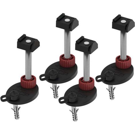 Tece - Supports de montage pour caniveau de douche 94-142 mm, 4 pcs 660003 (1/2)