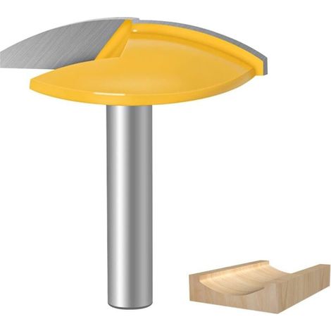 Fraise Defonceuse à Toupie à Tige, Fraise Defonceuse en Métal dur, Tige de 8mm Fraise Défonceuse, pour le Bois Massif et le MDF (1/4)
