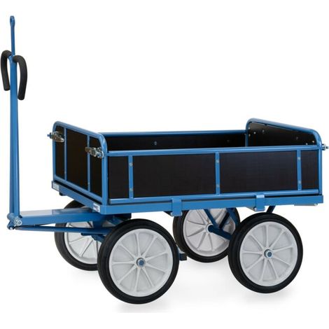 fetra Chariot à plateau manuel 6454V avec anneau d'attelage (1/5)