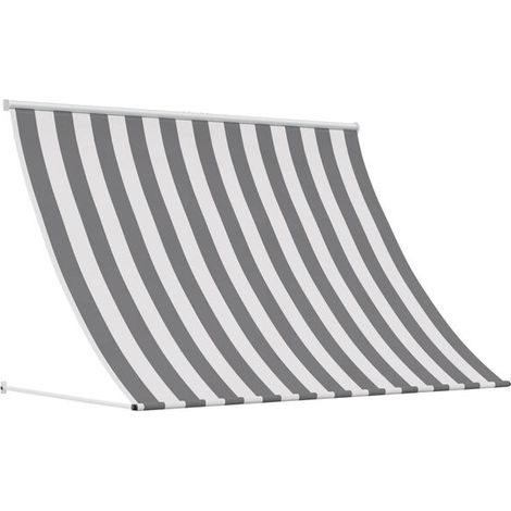 Store vénitien gris anthracite et blanc, 150 x 150 cm (1/5)