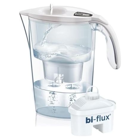 Pack Jarra Filtrante Laica Stream/ 2.3L/ Blanca/ Jarra + 1 Filtro BI-FLUX