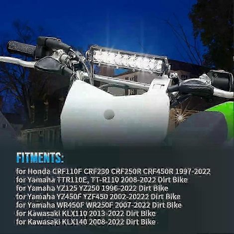 60W Motocross LED-Licht-Kabelbaum Plug-Play Scheinwerfereinheit passend für KLX110 CRF110 TTR110 YZ250F Dirt Bike Pitbike Lenker Edition 0813