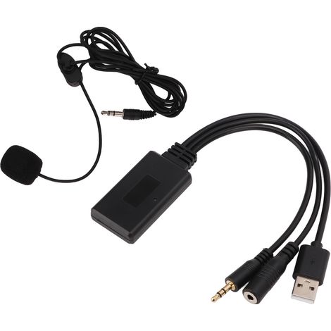 Adaptateur de remplacement pour câble auxiliaire Bluetooth, microphone et mains libres pour voiture Cooper Z4 E60 E63 E64 E66 E81 E90 (1/5)