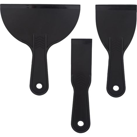 (3 pièces) Spatule en plastique, spatule à peinture de taille 1,5/3/6, grattoir en plastique, couteau à mastic, grattoir à peinture (1/5)