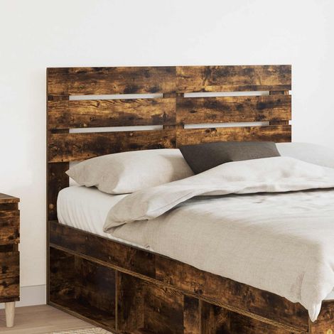 Kopfteil Geräucherte Eiche Holzwerkstoff