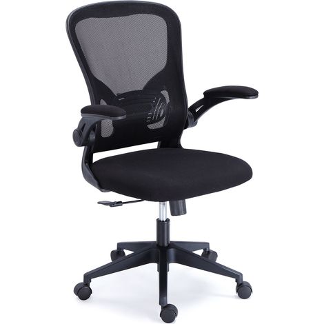 Chaise Pivotante Respirante Lexi Rouge Noir / Structure Noire (1/5)