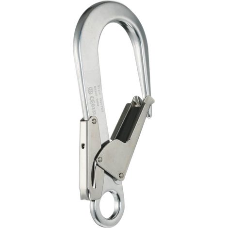 Mousqueton aluminium grande ouverture double action