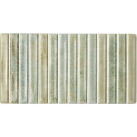 Carrelage mural faience effet graphique POTTERS - Bars - 25x12.5cm Agave - - boîte de 0.44 m2 - Gioia Materia