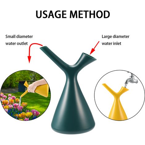 Arrosoirs créatifs en forme de V de 1,5 L pour le jardinage à domicile - Arroseur pulvérisateur (1/5)