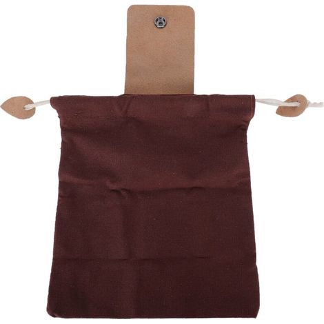 Sac de cueillette de fruits en toile pour jardin, poche de rangement pour camping extérieur, étui à outils suspendu à la ceinture marron (1/5)