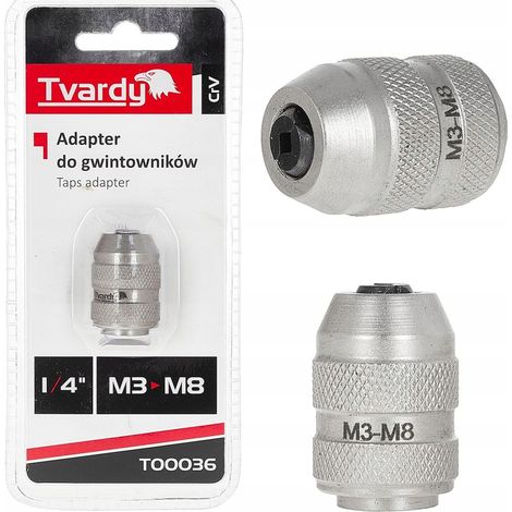1/4" M3-M8 CrV Gewindebohreradapter für Schraubendreher und Ratsche