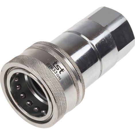 Raccord hydraulique rapide RS PRO, Femelle en Acier ( Prix pour 1 ) (1/2)