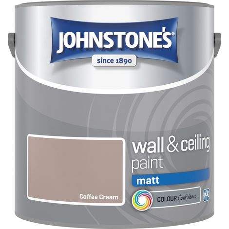 JOHNSTONES RETAIL WALL & CEILING MATT COFFEE CREAM 2.5L