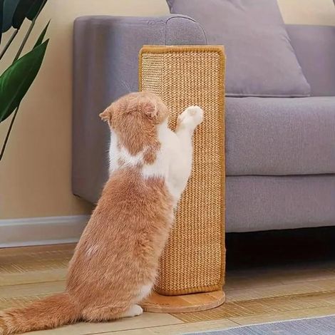 Rascador de cartón para gatos, Diseño robusto y resistente, Protección contra arañazos, Poste o alfombrilla rascador para gatos (1/5)