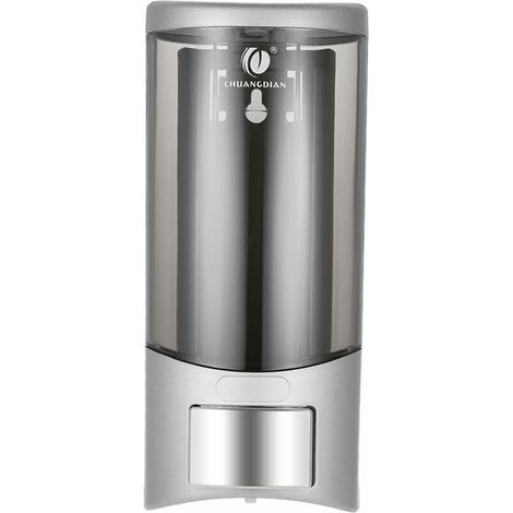 Wall-mounted soap dispenser holder, 500 ml (silver) (1/5)