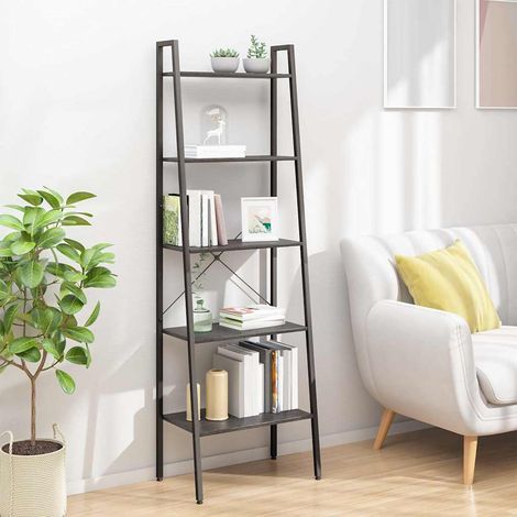 vidaXL Étagère sur pied 5 niveaux Noir 56x35x174 cm (1/5)