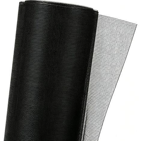 Moustiquaire Fenetre 120 x 250 cm, Moustiquaire de Fenêtre en Fibre de Verre Découpable, Rouleau Moustiquaire Anti-Insectes, Mosquito Net Window pour Fenêtres et Moustiquaire Porte Fenetre, Noir (1/5)
