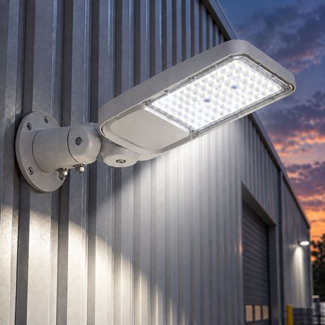 Lampadaire LED V-TAC Samsung Chip 50W 100LM/W Gris Blanc Froid IP65 (1/5)
