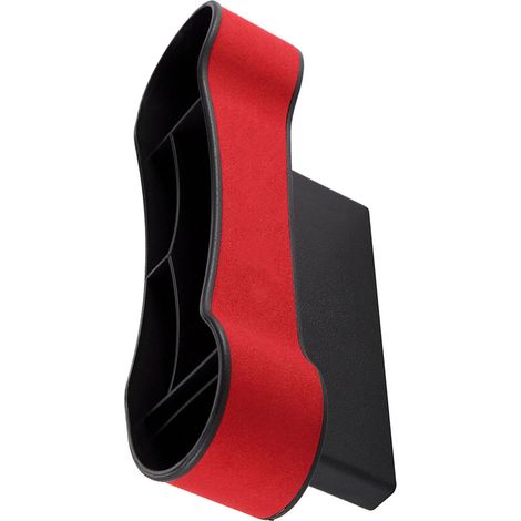 Boîte de rangement de rangement pour espace entre les sièges de voiture, décoration intérieure pour BMW Série 3, X1, X2, X3 et X5 (rouge) (1/5)