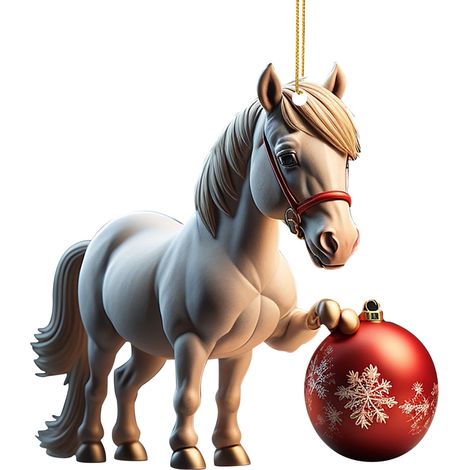 Ornement Accroché - Décoration Arbre De Noël En Acrylique - Intérieur Extérieur - Pour Activités Familiales Et Décor Festif - Lot De 1 (1/3)