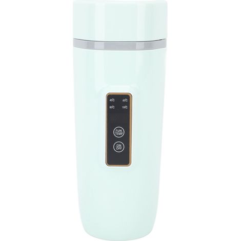 Bouilloire électrique portable avec affichage numérique intelligent, température réglable, compatible avec les voyages, prise UE, 220 V, verte (1/5)