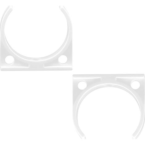 Qrity 2 Pièces Clips de Tuyau en Plastique, 47x50mm Pinces pour Filtre à Eau, Pinces Simples pour Filtres de Réfrigérateur (1/2)