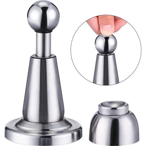 Magnetischer Türhalter aus Edelstahl, magnetischer Türstopper, Wandmontage (1/4)