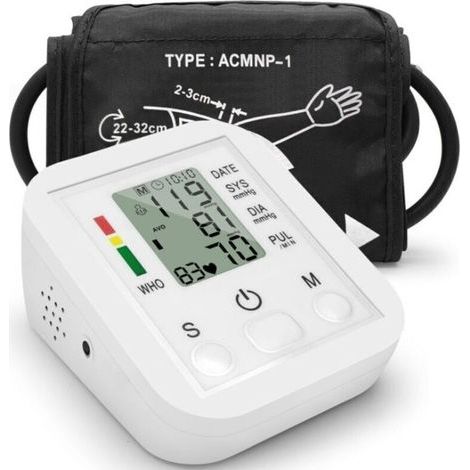 Tensiomètre au poignet, mesure entièrement automatique de la pression artérielle et du pouls, fonction d'avertissement en cas de troubles du rythme cardiaque (1/4)