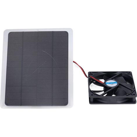 Ventilateur Solaire 10W 12V Portable USB - Ventilation Économique pour Maison de Chien, Serre, Camping-Car