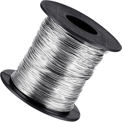 Fil Artisanal en Acier Inoxydable 0.4mm pour Bijoux - Métal Fin pour Artisanat, Bracelet de Cheville, Tissage et Bricolage Fait à la Main (1/5)