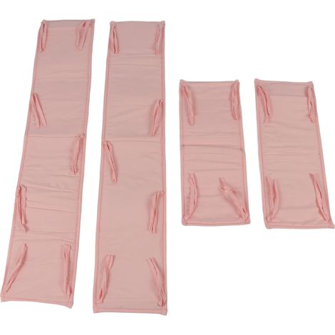 Barrière de lit haute pour tout-petits, protection latérale pour lit bébé, rose (1/5)