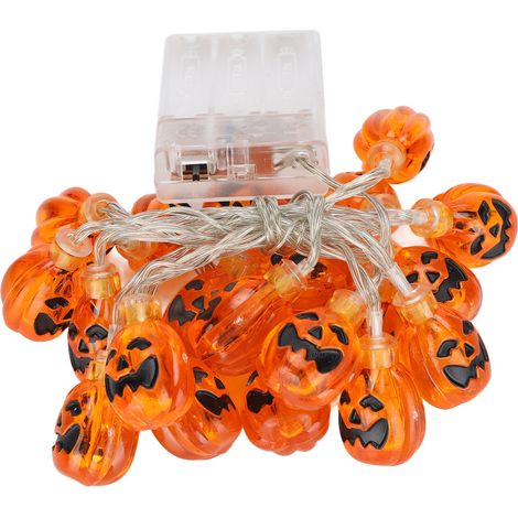 LED-Kürbis-Lichterkette für Halloween-Dekoration im Innen- und Außenbereich (1/5)