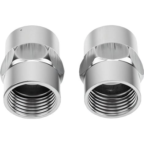 2 raccords en acier inoxydable 304, filetage femelle double droit 1/2 pouce, pour durite de radiateur et système d'alimentation. (1/5)